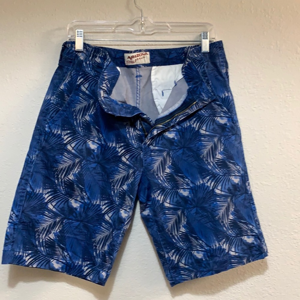 Blue floral shorts
